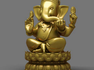 fil tanrı heykeli 3D Model