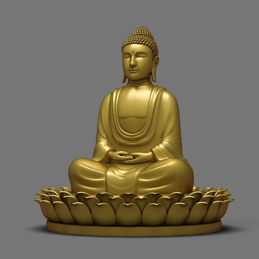 buddha statue 3D Model .c4d .max .obj .3ds .fbx .stl .blend 