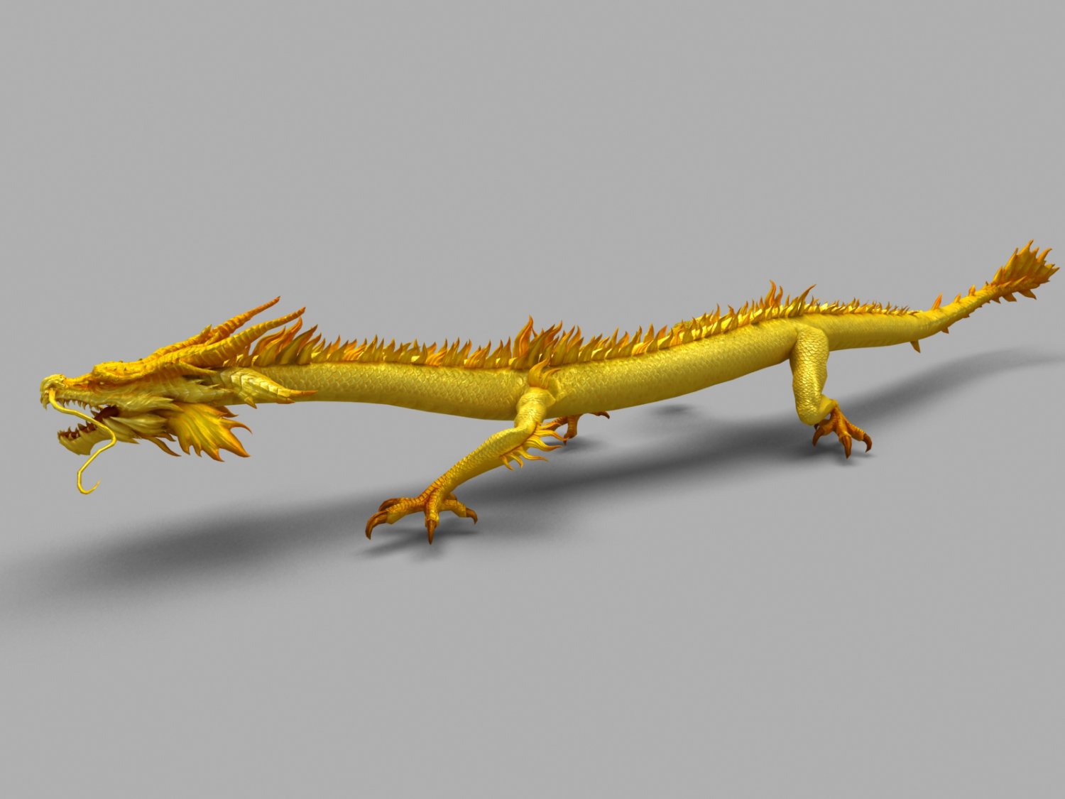 chinese dragon animation 3D Model in Fantasy 3DExport