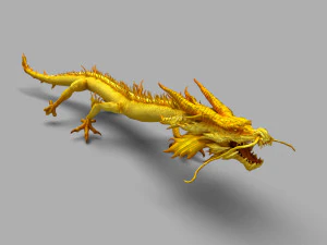 chinese dragon animation 3D Model