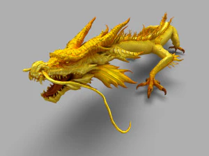 chinese dragon animation 3D Model