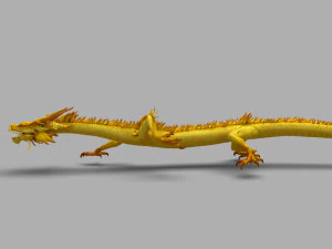 chinese dragon animation 3D Model