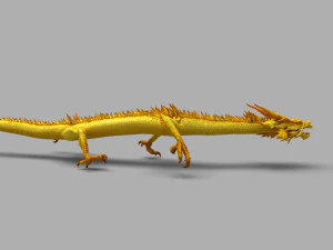 chinese dragon animation 3D Model