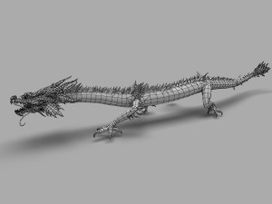 chinese dragon animation 3D 모델