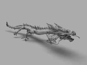 chinese dragon animation 3D Model