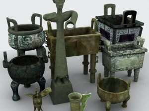 chinese bronze 3Dモデル