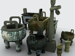 chinese bronze 3D Модель