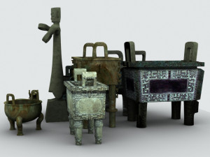 chinese bronze 3D Модель