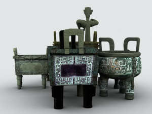 chinese bronze 3D Модель