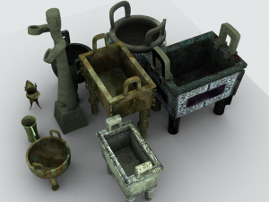 chinese bronze 3D Модель