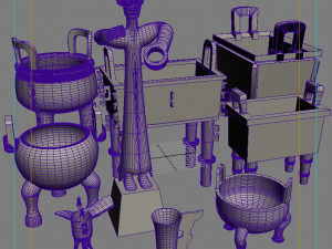 chinese bronze 3D Модель