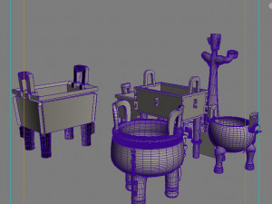 chinese bronze 3D Модель