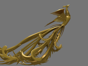 golden phoenix 3Dモデル