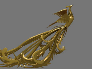 golden phoenix 3D Model