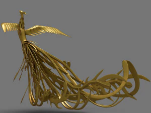 golden phoenix 3D Model
