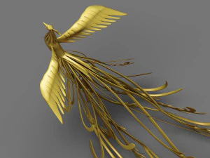 golden phoenix 3D Model