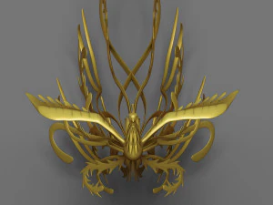 golden phoenix 3D Model