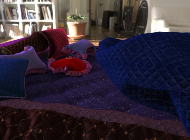 Royal bed 3D 模型 .c4d .max .obj .3ds .fbx .stl .blend 