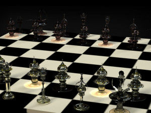 Gothic Chess glass 3Dモデル