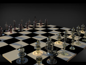 Gothic Chess glass 3D Model