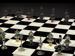 Gothic Chess glass 3D Model