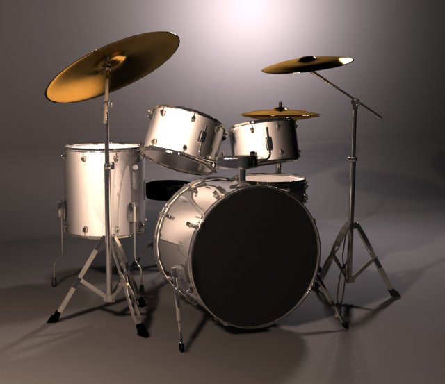 premier drum kit Modelo 3D .c4d .max .obj .3ds .fbx .stl .blend 