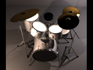 premier drum kit Modelo 3D