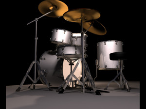 premier drum kit Modelo 3D