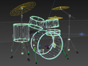 premier drum kit Modelo 3D