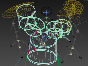 premier drum kit Modelo 3D