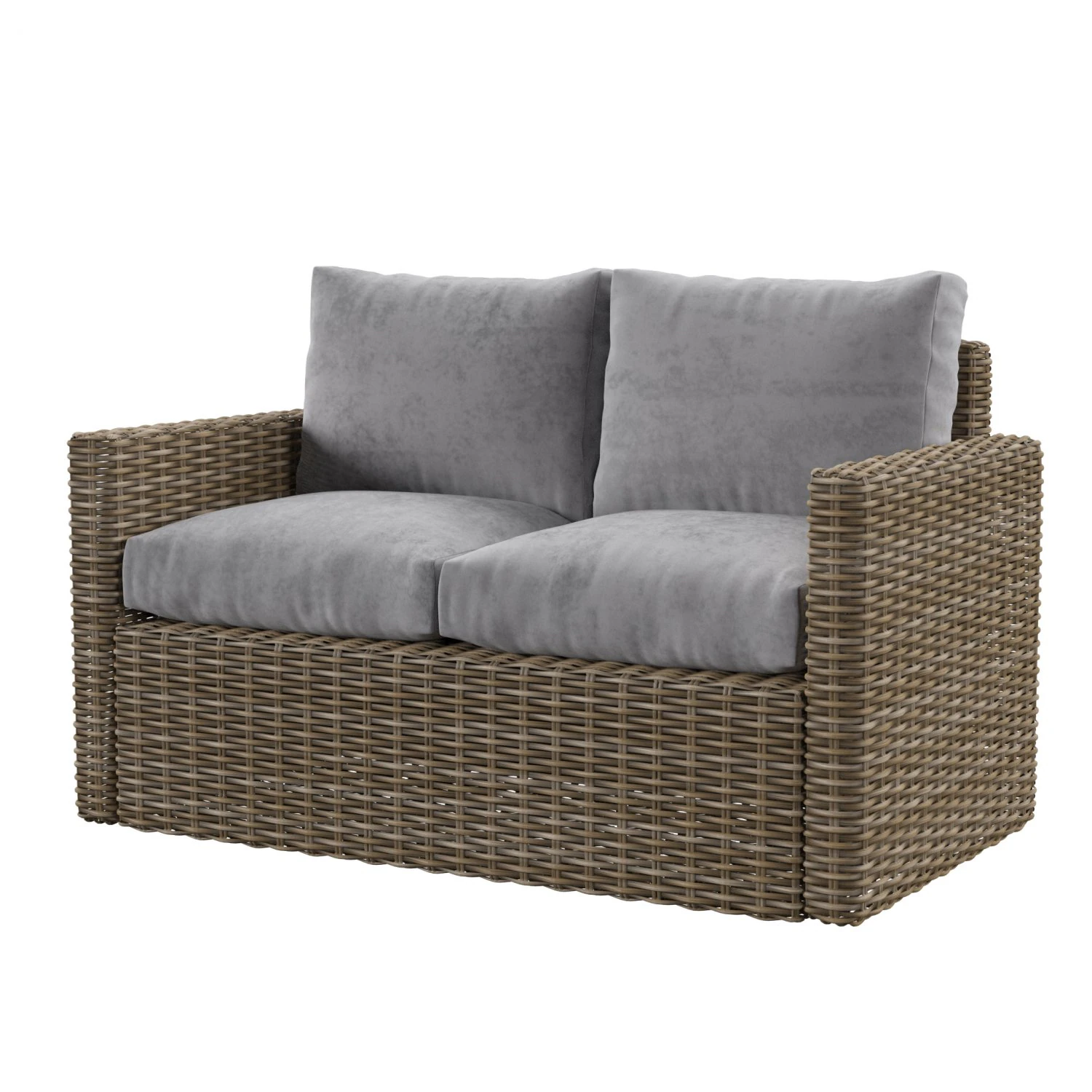 sofa rattan 3D Model .c4d .max .obj .3ds .fbx .stl .blend 