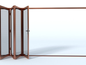 bi-fold mesh door Modello 3D
