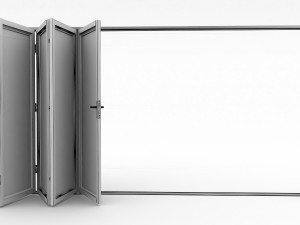 bi-fold mesh door Modello 3D
