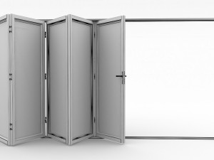 bi-fold mesh door Modello 3D