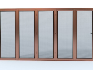 bi-fold mesh door Modello 3D