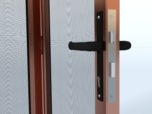 bi-fold mesh door Modello 3D