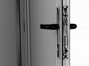 bi-fold mesh door Modello 3D