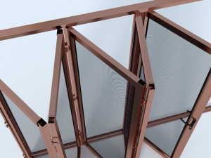bi-fold mesh door Modello 3D