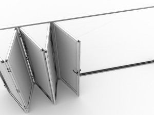 bi-fold mesh door Modello 3D