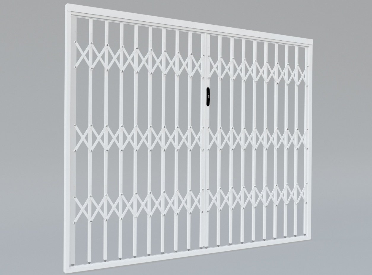 Trellis Security Double Gate 3d Model In Door 3dexport