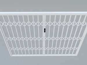 格子安全双门 3D 模型