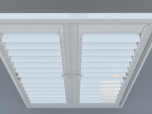 french shutter door Model 3D