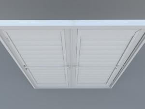 french shutter door Model 3D