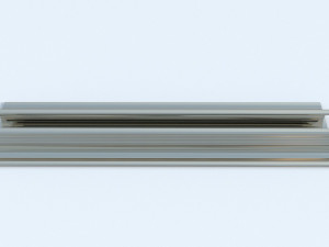 security door bottom track 3D Model