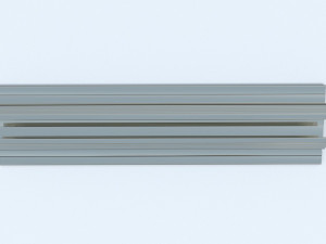 security door bottom track 3D Model