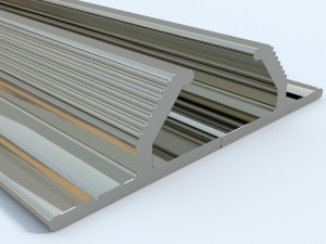 security door bottom track 3D Model
