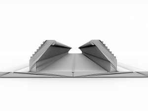 security door bottom track 3D Model