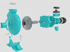 centrifugal water pump 3D Model