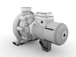 centrifugal water pump 3D Model