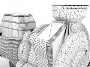 centrifugal water pump 3D Model